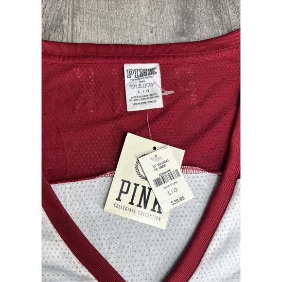 Victorias Secret Indiana Hoosiers Shirt Womens Large NCAA Football Jersey NEW - Picture 3 of 5